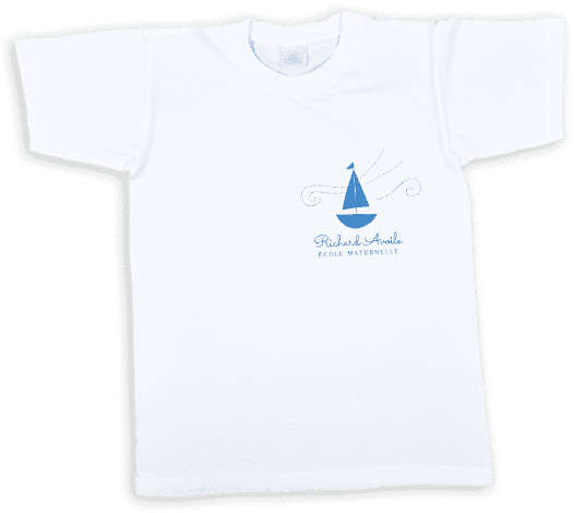 T-shirt personnalisé pour la vente de l'école