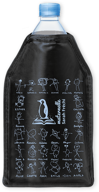 Refroidisseur de bouteille imprimé avec les dessins des enfants de l'école