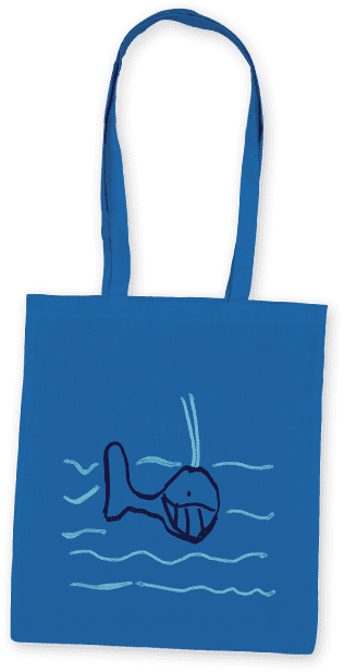 Tote bag avec dessins en couleur pour la récolte de fonds de l'école